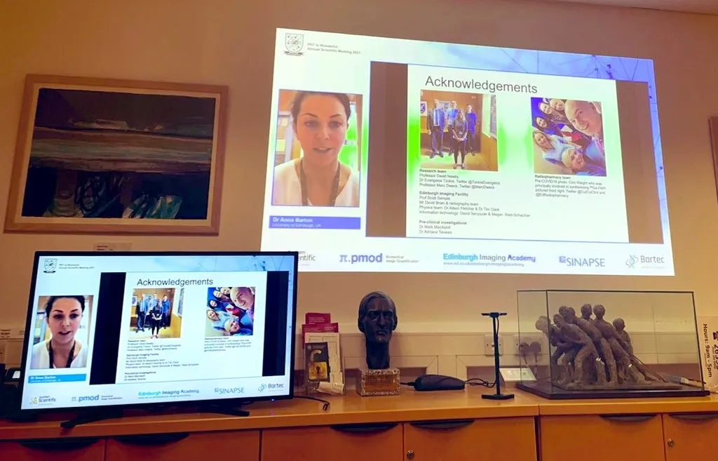 Dr Anna Barton presenting her slides at the PET is Wonderful Annual scientific meeting.