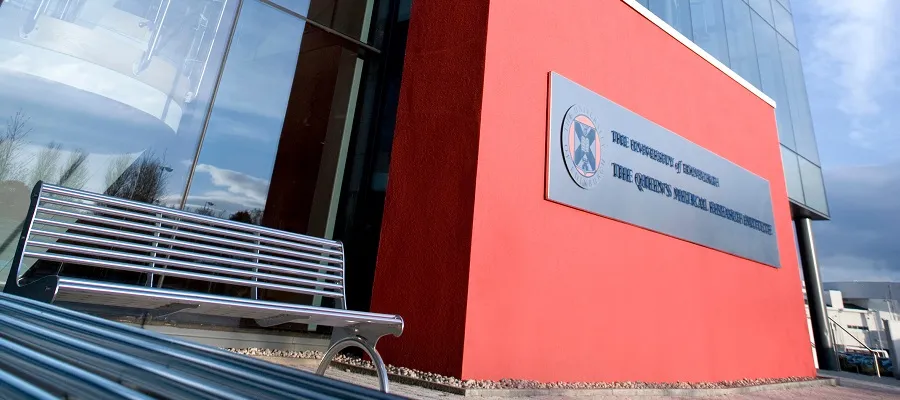 Image of the front of the QMRI building