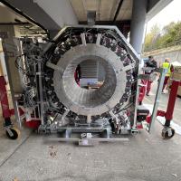 Unloading of the PET scanner