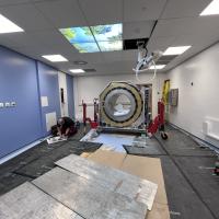 Installation of the PET scanner