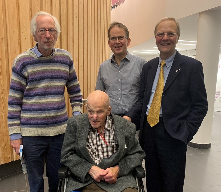 Charles Warlow, Peter Sandercock, Roger Cull & Ernest Jellinek (seated).