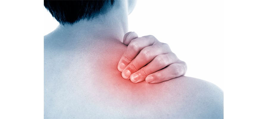 hand on shoulder pain 